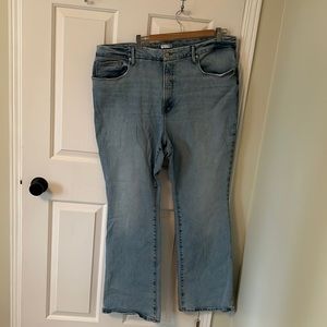 Good American GOOD CLASSIC BOOT NATURAL FRAY | BLUE848